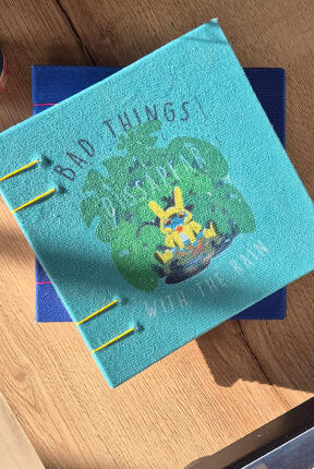 Froggy 14 x 14 cms, 60 hojas Opalina rayada $70.000